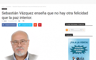 Sebastián Vázquez y su último libro en Colaborum.